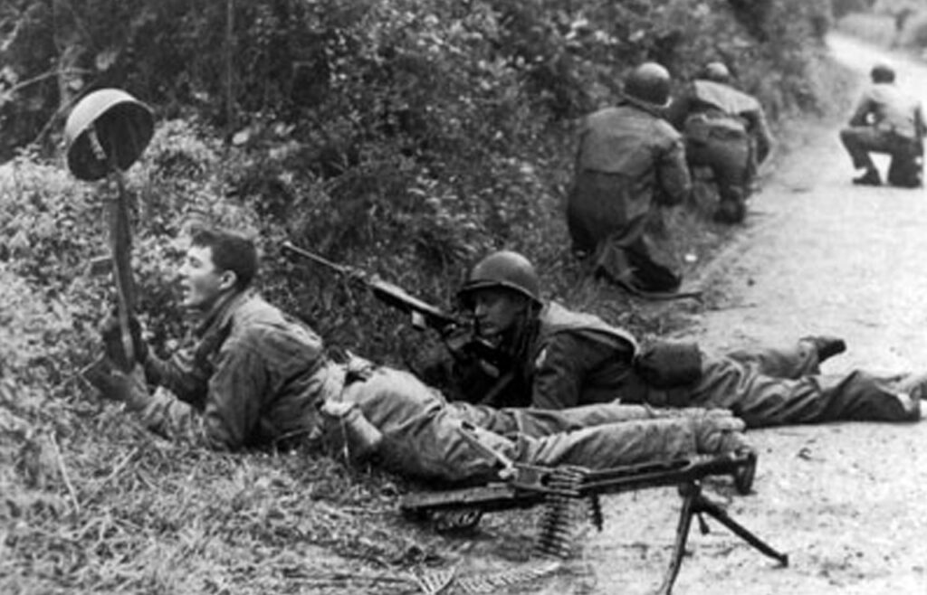 American Soldiers in Normandy in WW2