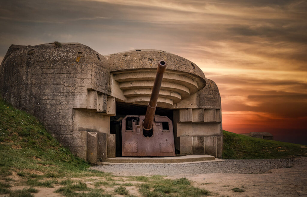 German bunker in Normandy